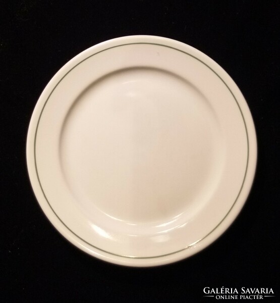 Alföldi porcelán zöld csíkos tányér 19,5 cm