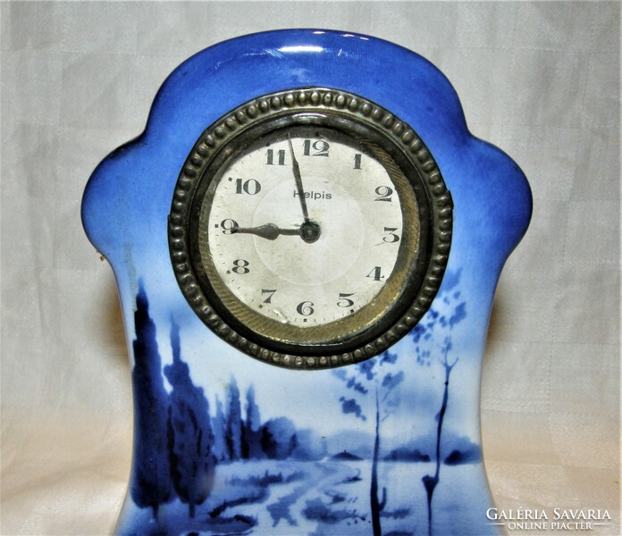 Porcelain table clock - Weiss Gyula Budapest