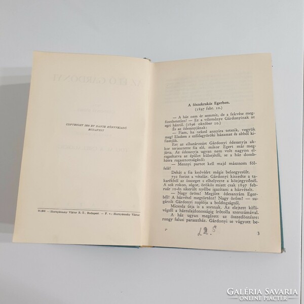 József Gárdonyi: the living Gárdonyi i.-II. Volume, 1934