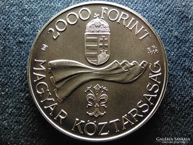 Ötvenéves a Forint .925 ezüst 2000 Forint 1996 BP BU (id60783)