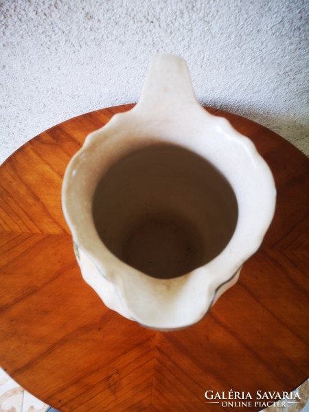 Antique huge decorative pitcher earthenware porcelain Villeroy & Boch