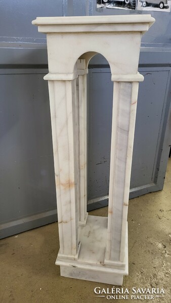 White marble pedestal-flower holder-column