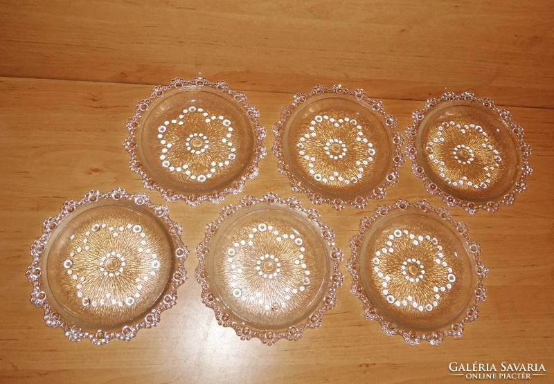 Retro glass small plate cake plate 16.5 cm (z)