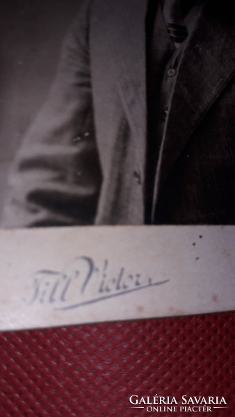 Antik cc.1920 vastag karton művészfotó portré TILL VICTOR H:M.vásárhelyi műhelyéből a képek szerint