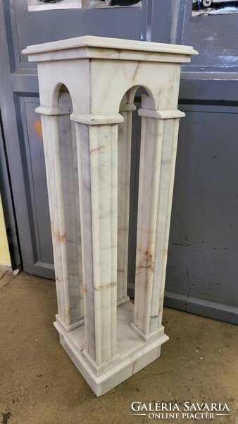White marble pedestal-flower holder-column