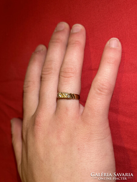 Antique 14 carat gold ring with glasses