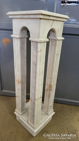 White marble pedestal-flower holder-column