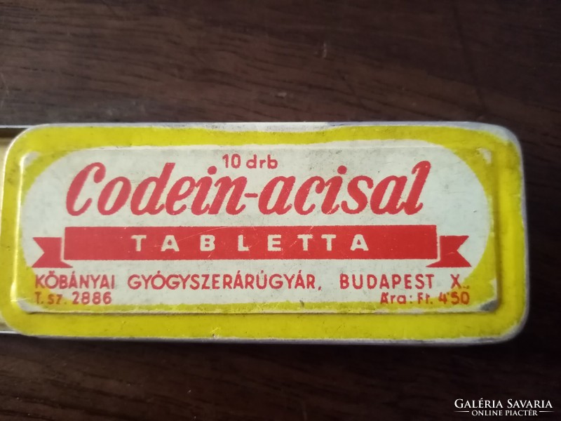 Codeine acisal - Köbánya pharmaceutical factory -