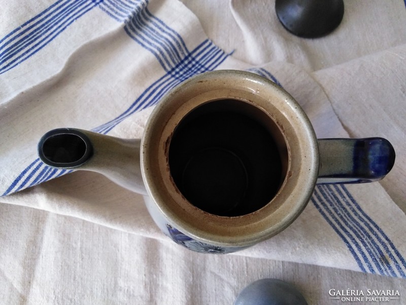 Német kőporcelán - teás, kávés kiöntő /  népi jelleggel