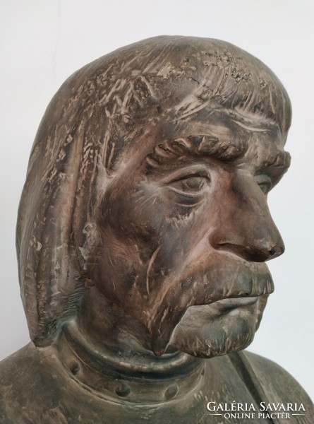 Doge terracotta statue Jr. The work of sculptor Fekete Geza