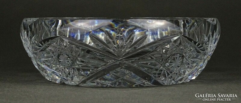 1M981 old polished glass ashtray 1.25 Kg