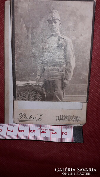 Antik cc.1910 vastag karton művészfotó Katona félalakos portré BERGTRAUN DEZSŐ Losonci műhely