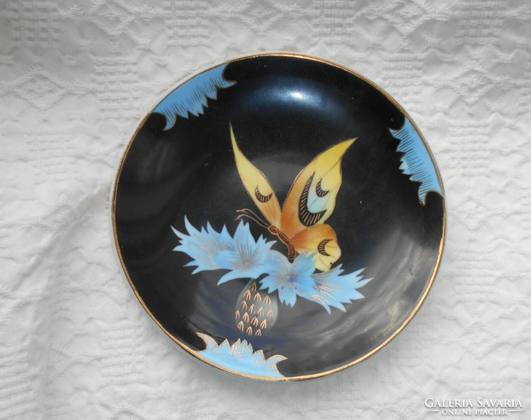 Bakos éva hand-painted plate 13.5 cm
