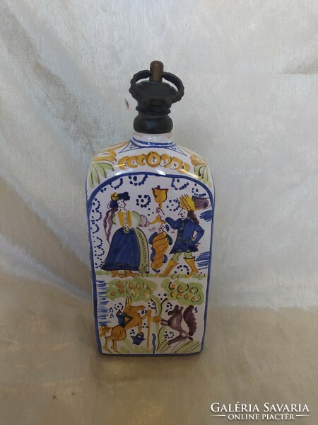 Folk ceramic bottle