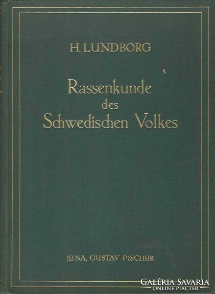 Lundborg: rassenkunde des schwedischen volkes (Research on the Swedish Race)