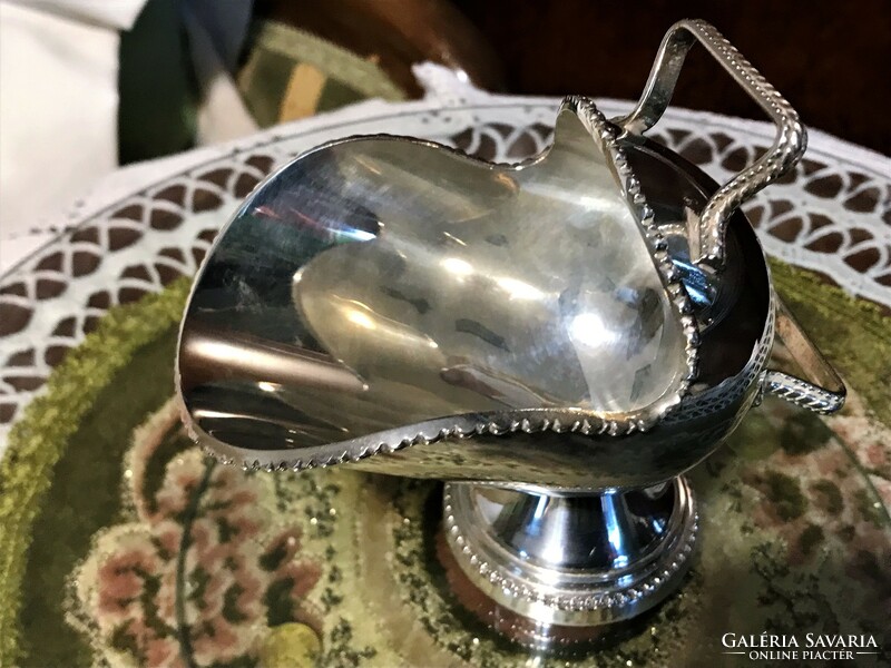 Antique, silver-plated, marked, beautiful, like-new sugar bowl style