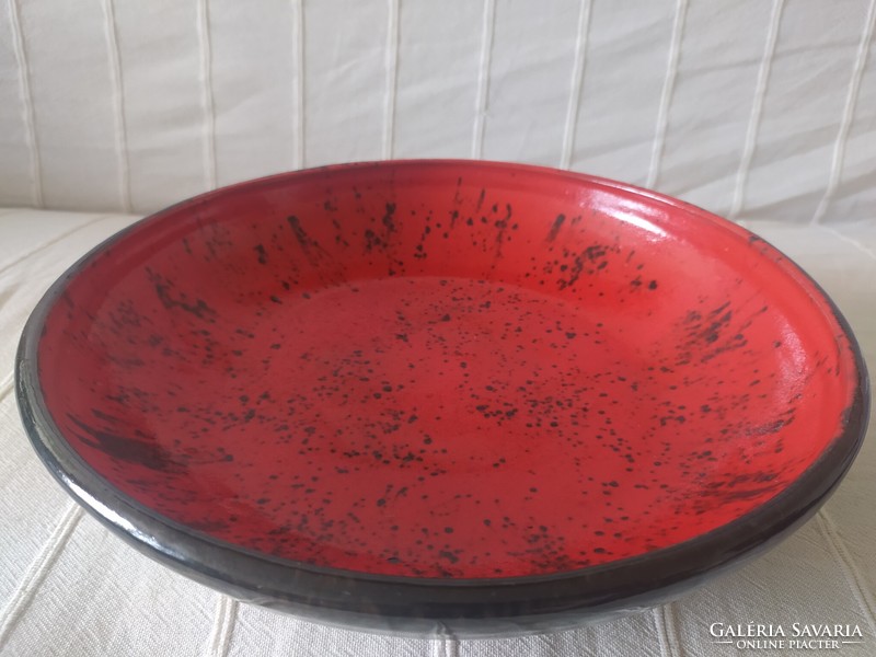 Magyarszombatfa: ceramic decorative bowl, flawless, 28 cm