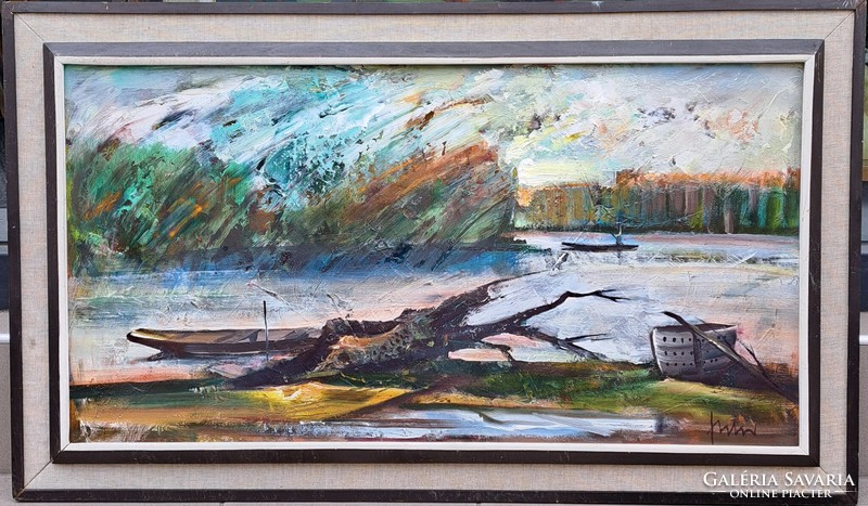 József Fodor (1935-2007): flood, 58x98 cm., Gallery