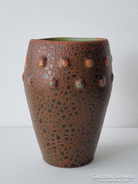Pesthidegkút industrial ceramic vase-damaged
