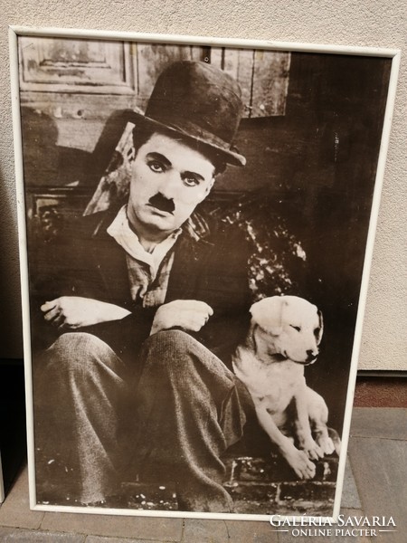 2 Chaplin poszter keretben
