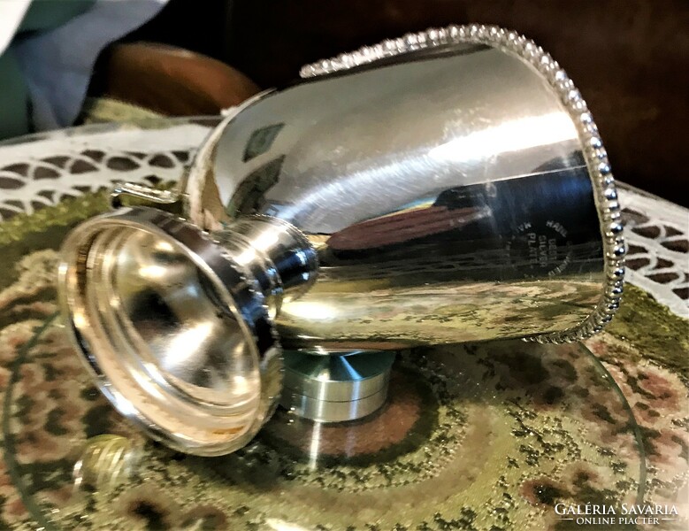 Antique, silver-plated, marked, beautiful, like-new sugar bowl style