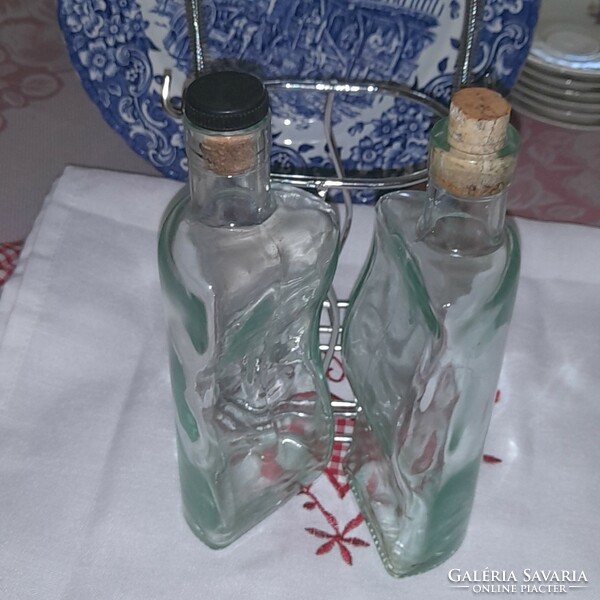 Oil-vinegar holders thick glass8