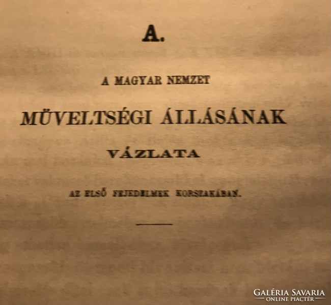 RITKA!(Frankl) Fraknói Vilmos: Magyar Nemzet Műveltségi...1861. Első kiadás!!! gyűjtői!