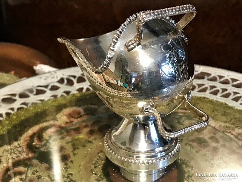 Antique, silver-plated, marked, beautiful, like-new sugar bowl style