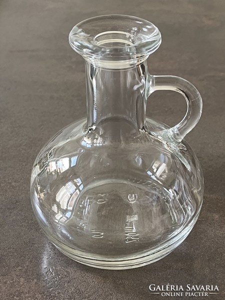 Glass pourer, oil and vinegar holder