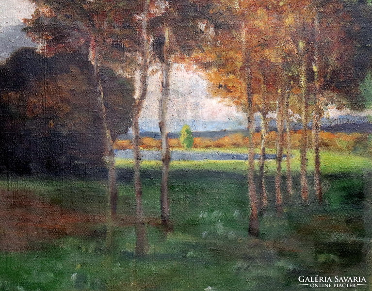 Nagybánya painter(?) Landscape, excellent oil painting