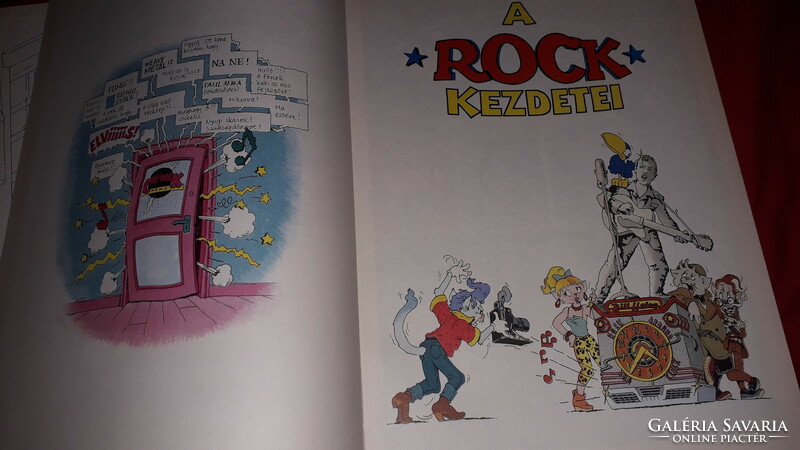 1988. Michael Sadler:Képregényes rocktörténet SZÍNES KÉPREGÉNY könyv a képek szerint ZENEMŰ