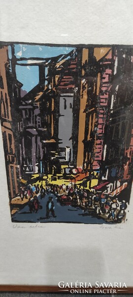 Color linocut by éva Gera