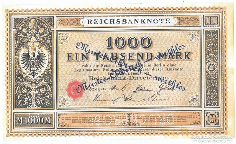 Germany 1000 gold mark 1867 replica