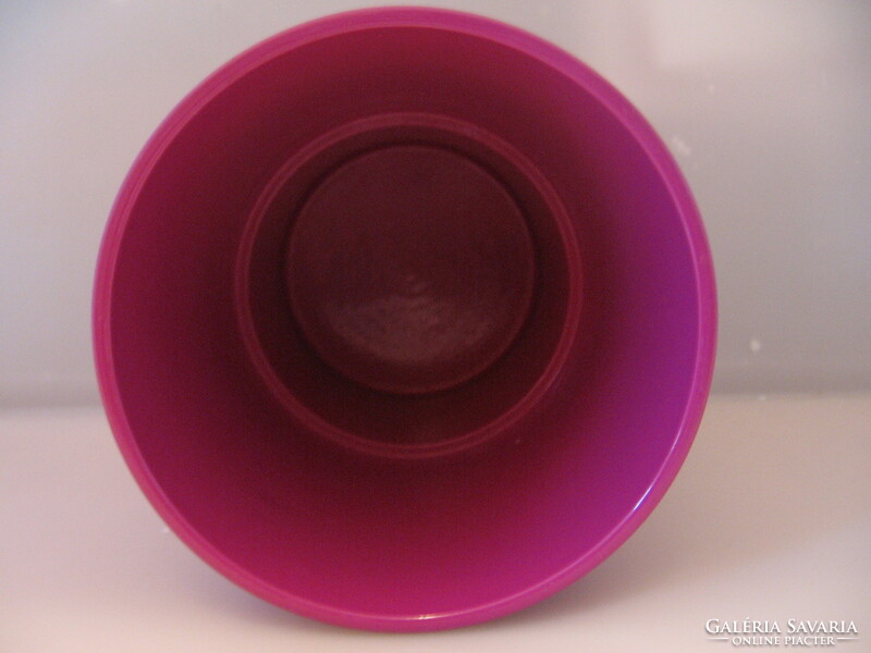 Purple shiny ceramic bowl