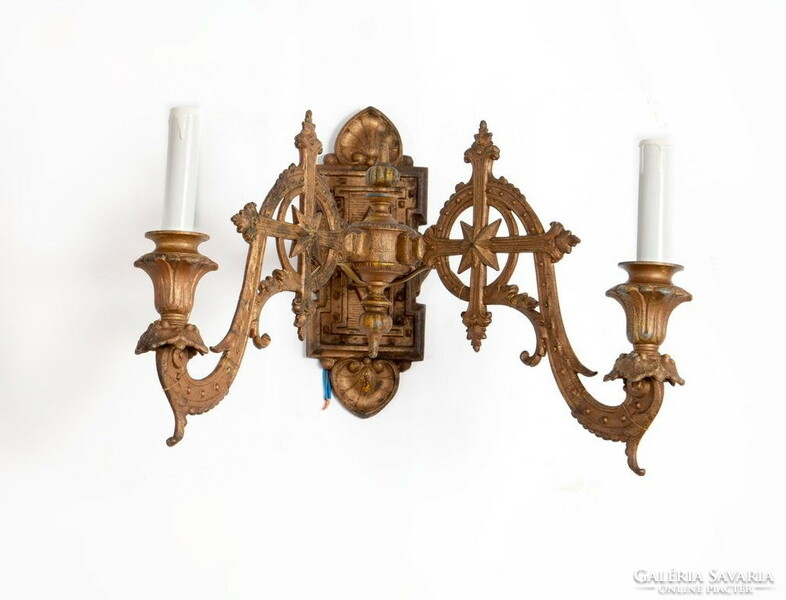 Pair of gilded bronze wall brackets
