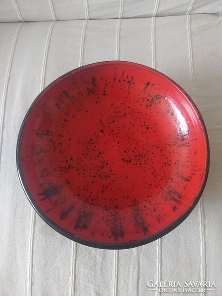 Magyarszombatfa: ceramic decorative bowl, flawless, 28 cm