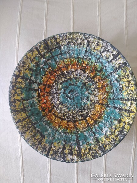 Craftsman wall plate: decorative ceramic plate, flawless, 27 cm