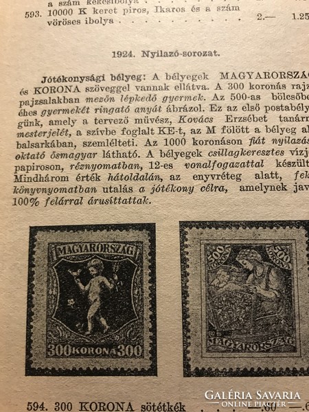 RITKA! PHILATELUS: MAGYAR BÉLYEGEK kis katalógusa. 1927! Gyűjtői!!!