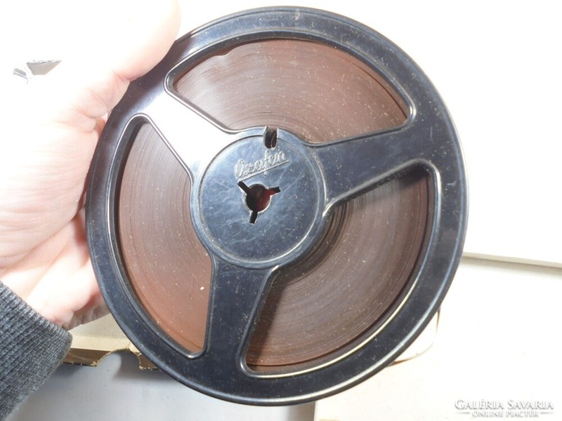 Old, retro magnetic tape magnetic tape basf polymer