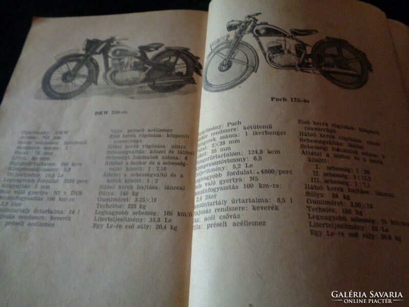 Ternai z. Structure and handling of the motorcycle 1952. 300 pages