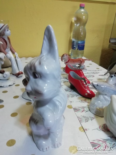 Old Russian porcelain dog 1 in perfect condition