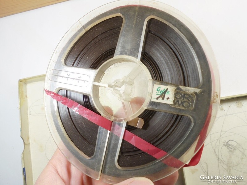 Old, retro magnetic tape magnetic tape milphon Italian brand