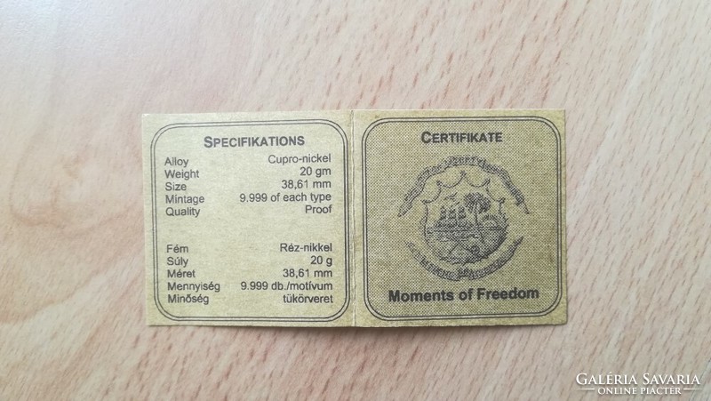 $10 2004 Moment of freedom - Garibaldi liberates Italy, 1860 certification