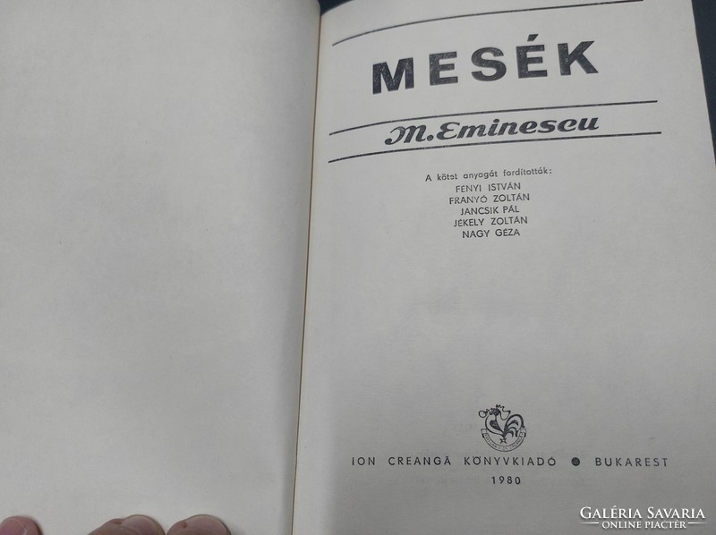 Mihail Eminescu: Mesék 1980. 990.-Ft