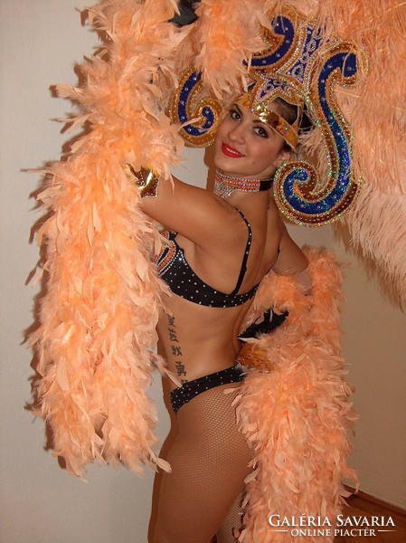 Revue headdress with extra ostrich feathers for sale
