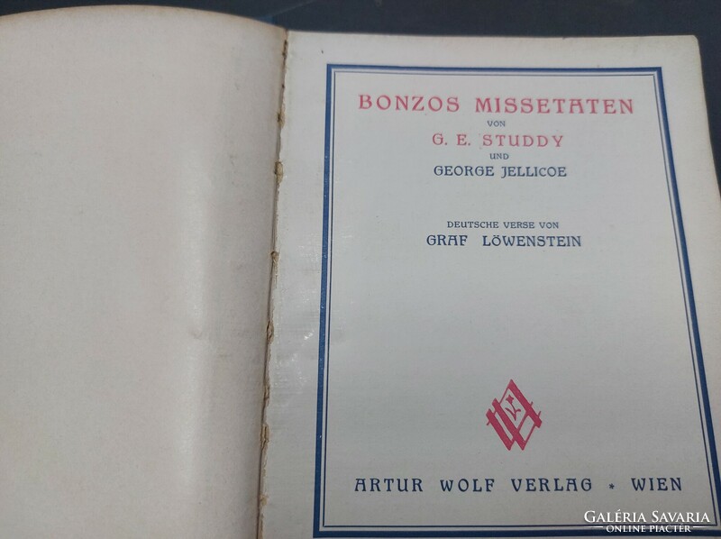 Bonzo kutya-történetek. 6 kötet egybefűzve német nyelven.25000.-Ft