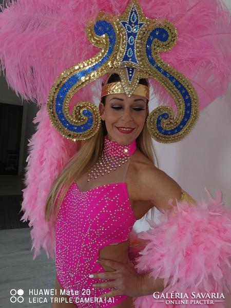 Revue headdress with extra ostrich feathers for sale