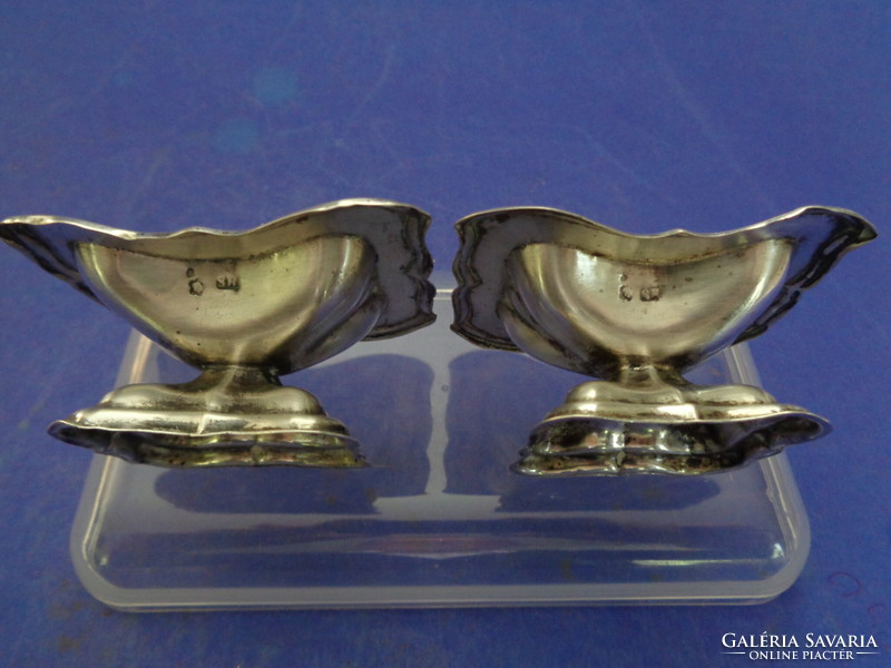 A pair of silver spice holders from 1867