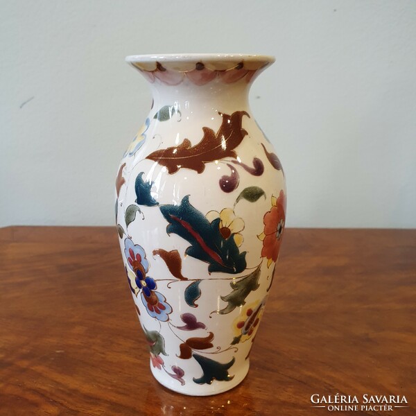 Antique faience Fischer vase in pairs or separately.