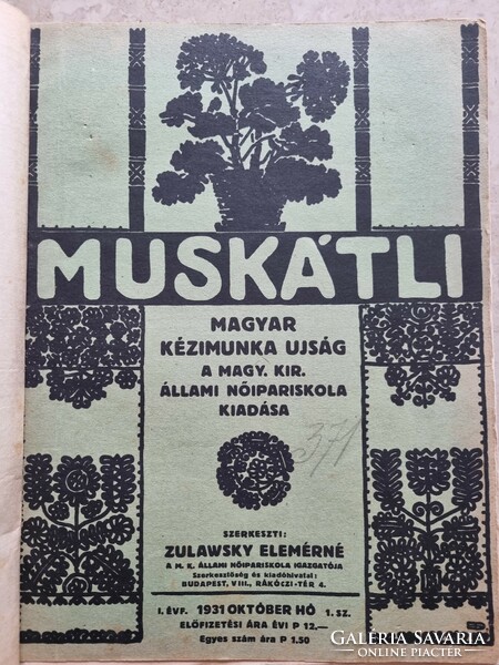 1931 Muskatli handicraft newspaper 1 year's newspapers bound
